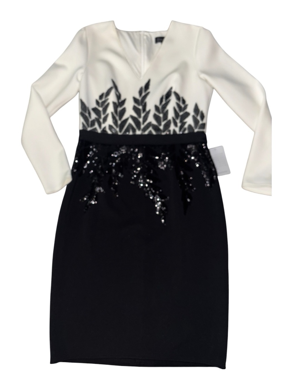 NWT TADASHI SHOJI Birch neoprene Dress L - Picture 2 of 7